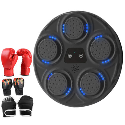 Smart Music Boxing Machine with LED Lights – Fitness Boxing Equipment for Kids & Adults